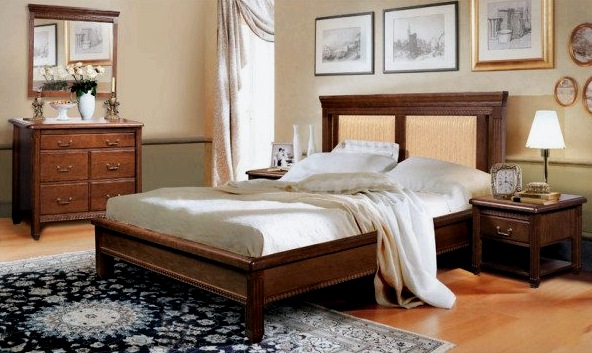 Muebles de dormitorio de madera maciza