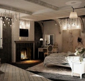 Dormitorio estilo loft original