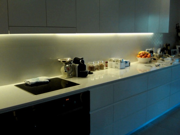 Luminarias para la cocina sobre encimera