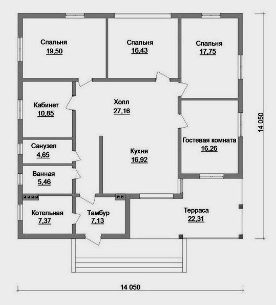 El proyecto de una casa de un piso con cuatro dormitorios: qué buscar al elegir una opción