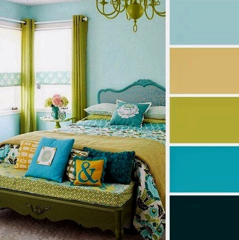 La combinación de colores en el diseño del dormitorio: encontrar una combinación de colores.