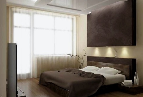 Dormitorio en colores oscuros: nobleza y extravagancia.