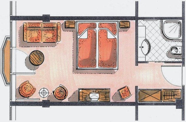 Salón-dormitorio: combinación de habitaciones
