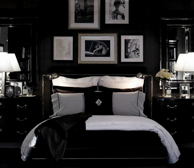 Dormitorio en blanco y negro: una espectacular unidad de opuestos