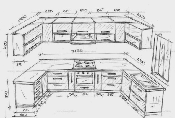 Qué debes hacer para crear un dibujo de cocina