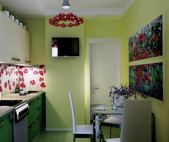 Decoración de paredes en la cocina: cómo combinar colores correctamente al crear un interior.