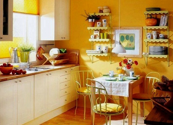 Decoración de paredes en la cocina: cómo combinar colores correctamente al crear un interior.