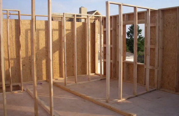 Construcción de una casa de marco 6 por 4