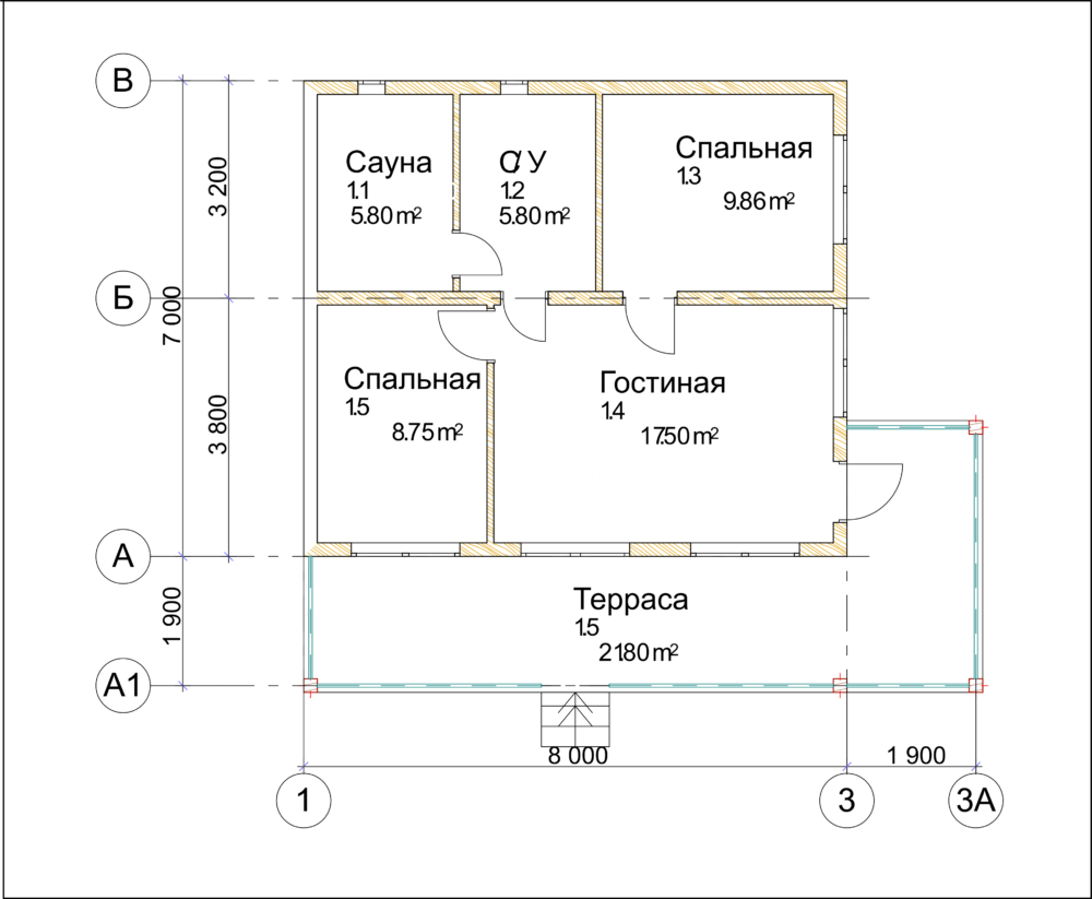 Construcción de una casa de marco 7x8