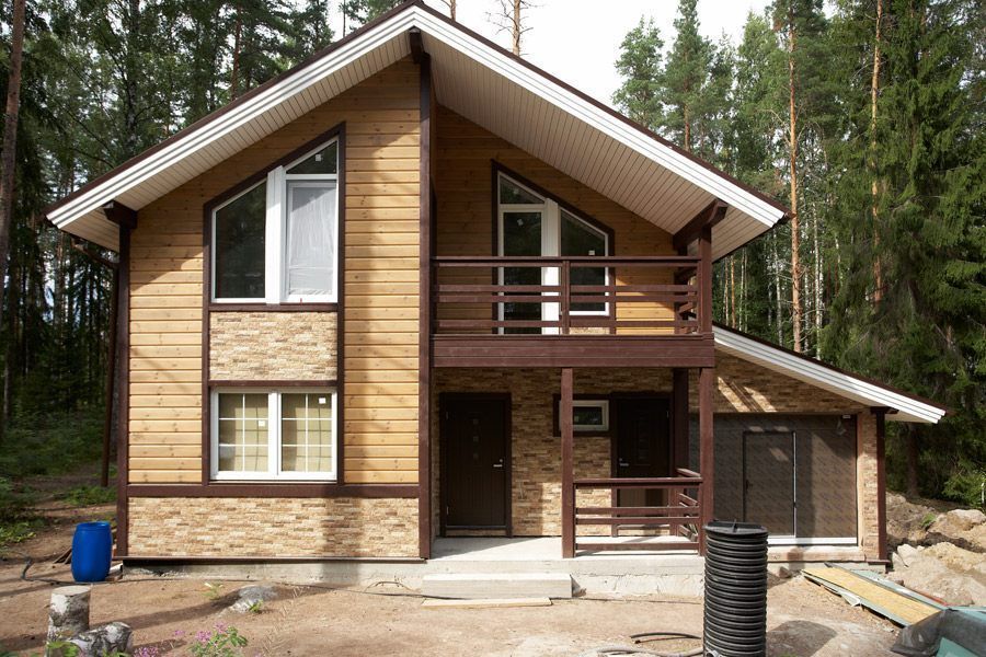 Opciones para hermosas casas con marco de madera