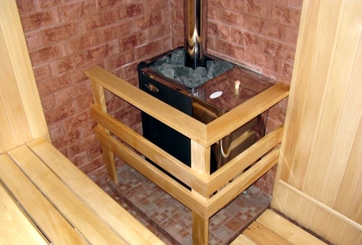 Estufa de sauna de bricolaje
