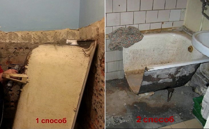Etapas y características del reemplazo y desmontaje de bañeras.