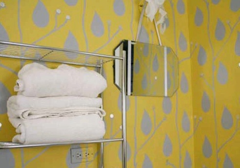 Papel tapiz en el baño, sus tipos y reglas de selección
