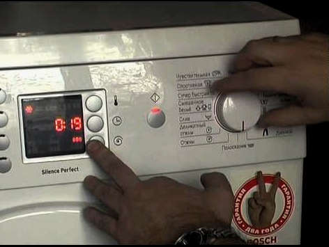 Errores, notación y métodos de solución de la lavadora Bosch