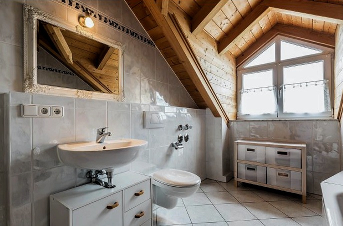 Cómo crear un baño en una casa de madera