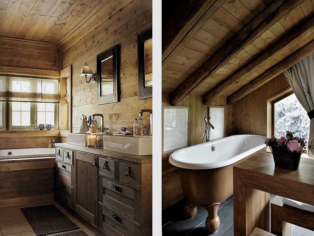 Cómo crear un baño en una casa de madera