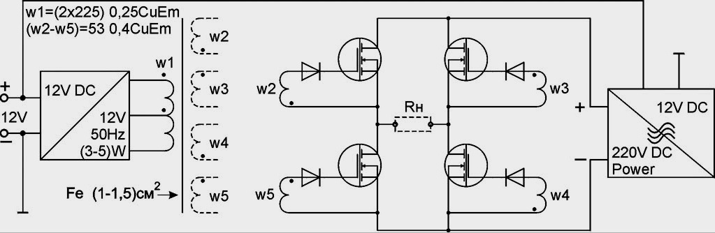 Convertidor de voltaje 12-220 V: opciones de fabricación, circuitos, implementación
