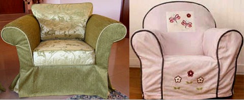 Funda de silla: cómo eliminar patrones, cortar y coser de forma independiente varios tipos