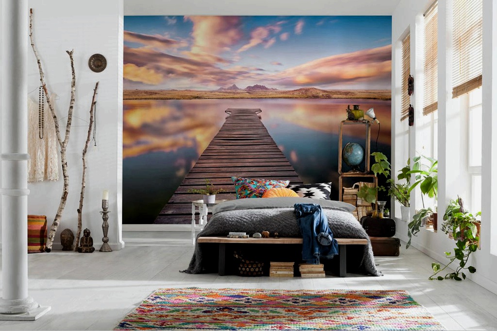 Papel tapiz fotográfico en el diseño de habitaciones en un apartamento: desde reglas básicas hasta ejemplos de implementación