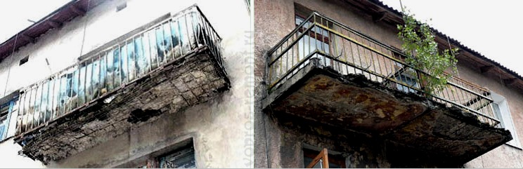 Reparación de balcones: construcción, refuerzo, equipamiento, materiales.