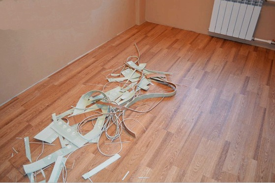 Suelos de linóleo en un apartamento y una casa: preparación del suelo, corte, fijación.