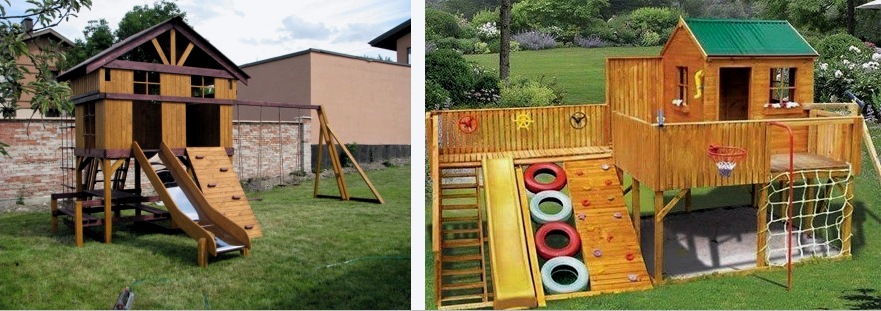 Casa de juegos para niños: cómo construir en el campo, en el patio, en el apartamento.