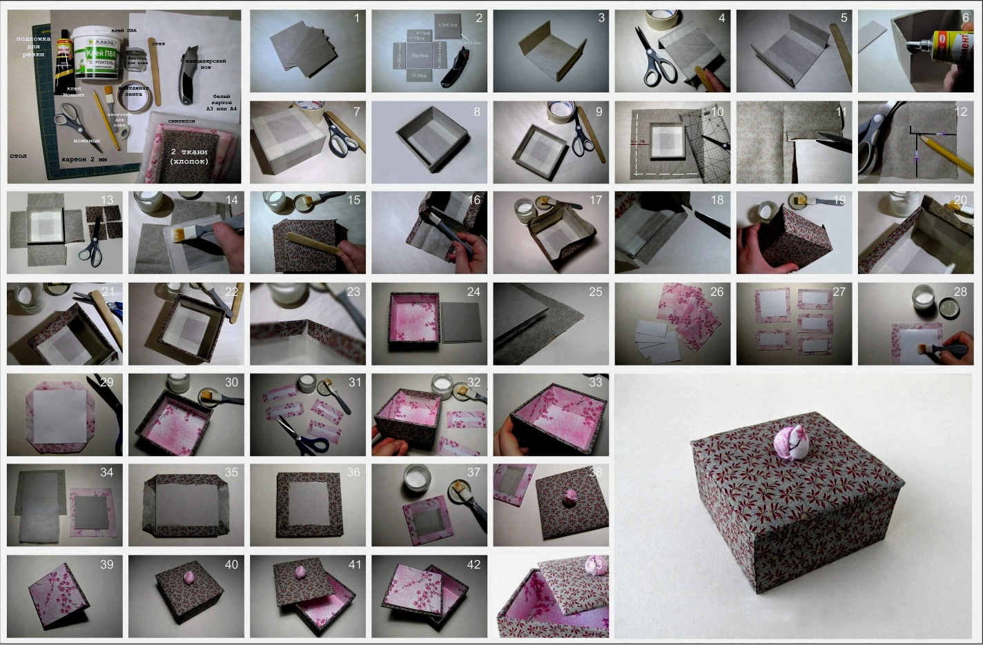 Caja: materiales, simplificarse y ser más serios, decoración, secretos