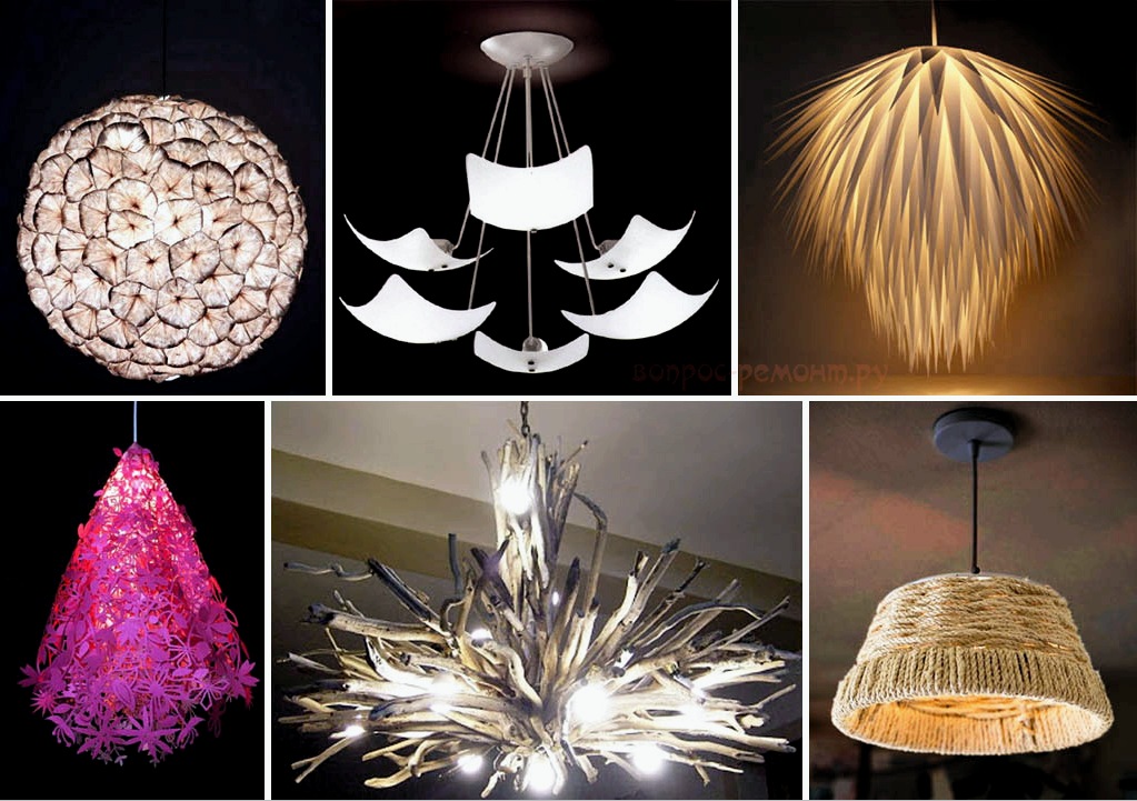 Candelabros caseros: elección de diseño, sistema de iluminación, lámparas.