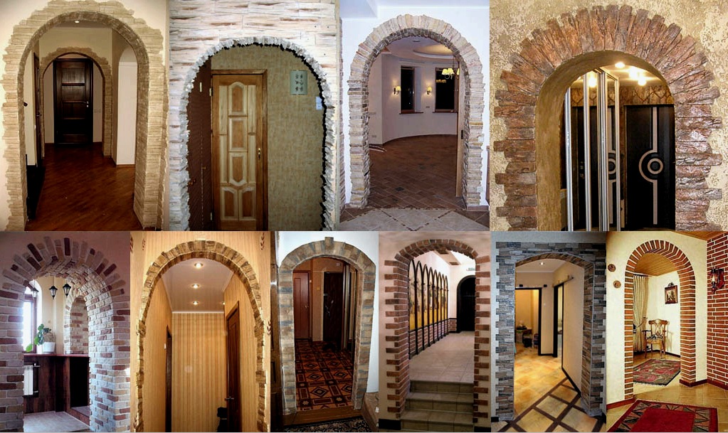 Arcos de puertas interiores de bricolaje: materiales, tecnología, decoración