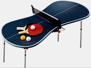 Mesa de ping-pong de bricolaje: exterior, plegable, de montaje rápido, para niños
