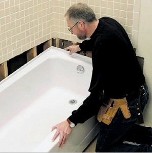 El autoensamblaje y la conexión del baño es un trabajo para un artesano experto.